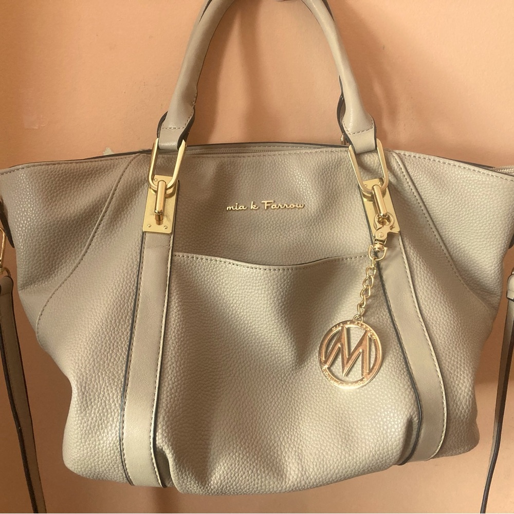 Tan Mia la Farrow purse